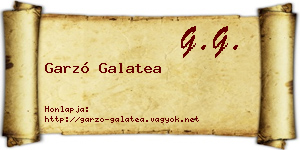Garzó Galatea névjegykártya