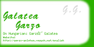 galatea garzo business card